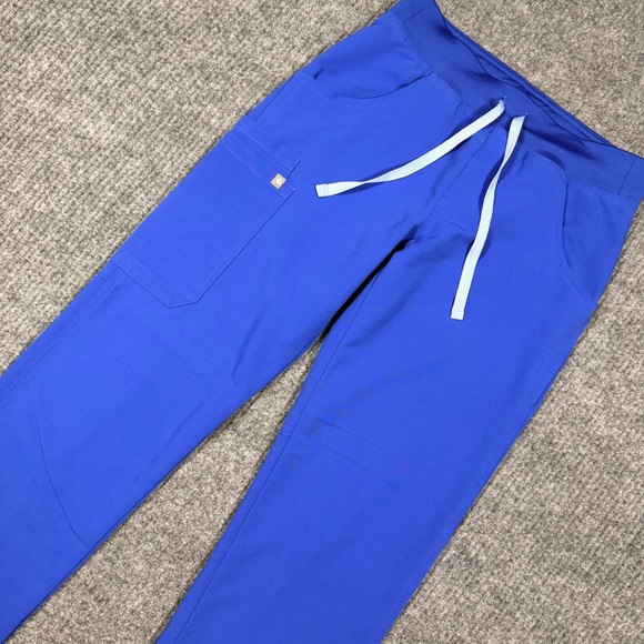 Figs Other - FIGS Technical Collection Royal Blue Scrub Pants XS T21004P Drawstring Cargo